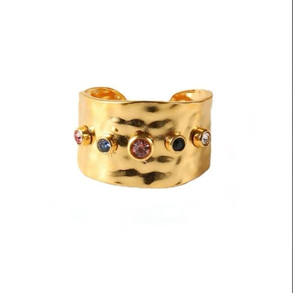 Vintage gold diamond ring N578 - Picture 2 of 6